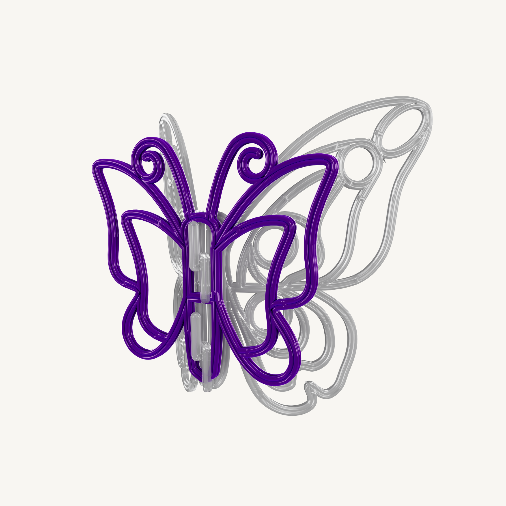 Décor suspension 3D Papillon pop H0,51 x L0,62 x P0,24m